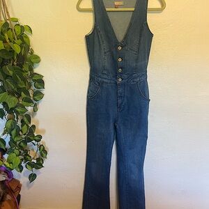 Anthropologie Pilco Denim Jumpsuit - Size 0 - NWOT